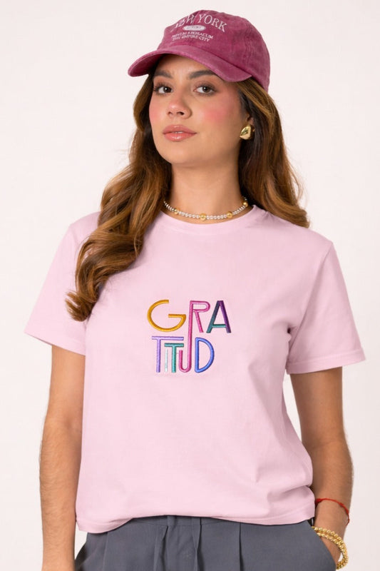 Gratitud Pink Tshirt